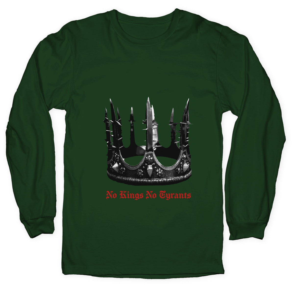 No Kings No Tyrants Crown Longsleeve Tee Unisex