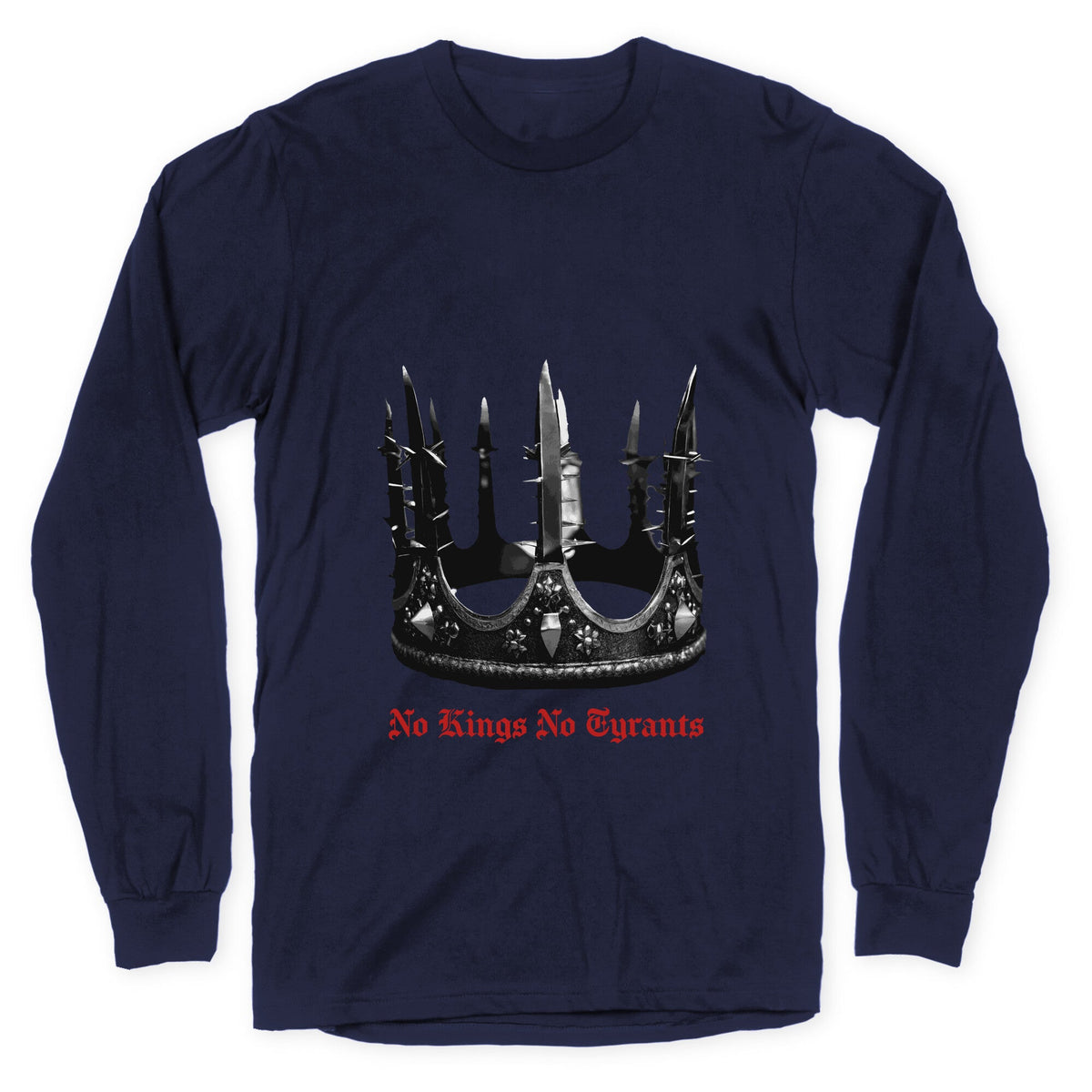 No Kings No Tyrants Crown Longsleeve Tee Unisex