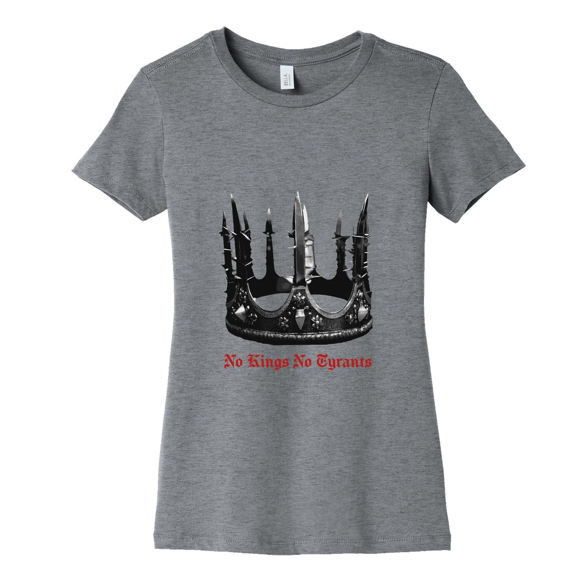 No Kings No Tyrants Crown Womens Cotton Tee Unisex