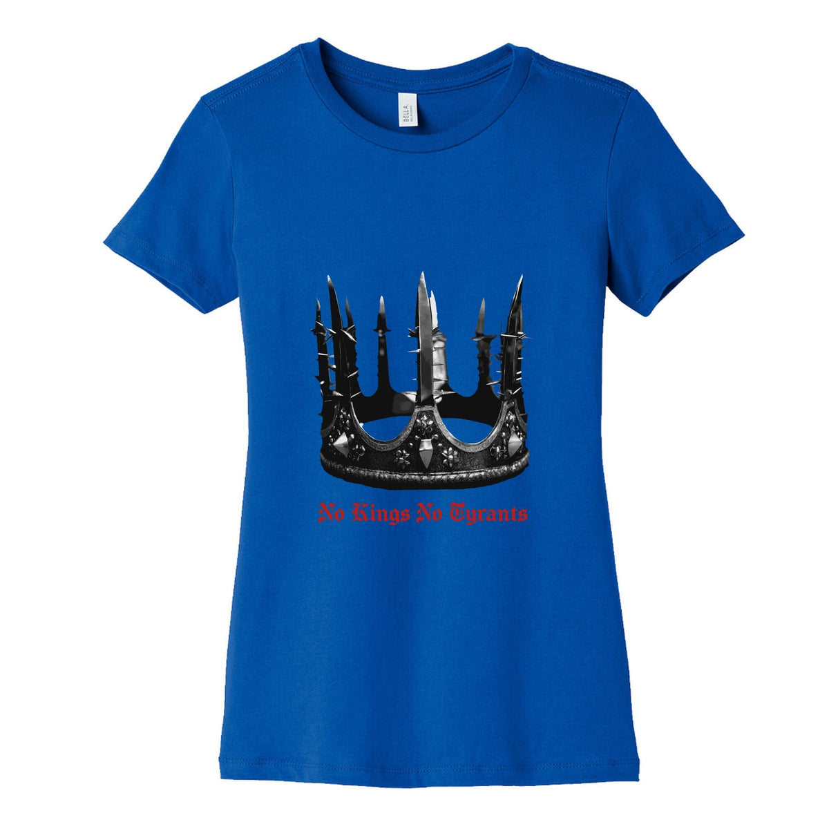 No Kings No Tyrants Crown Womens Cotton Tee Unisex