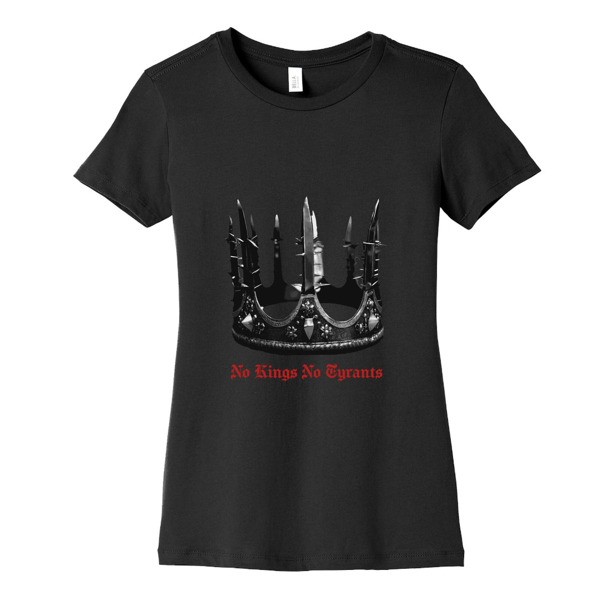 No Kings No Tyrants Crown Womens Cotton Tee Unisex