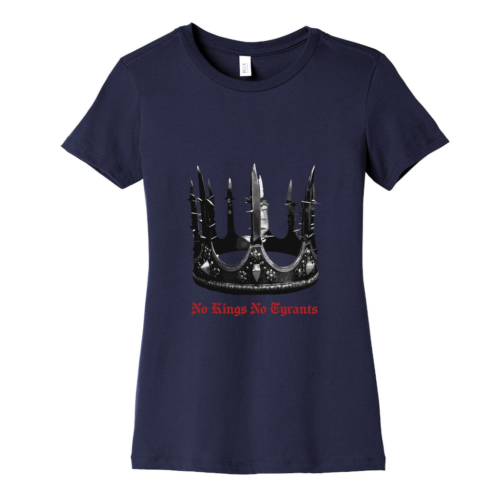 No Kings No Tyrants Crown Womens Cotton Tee Unisex