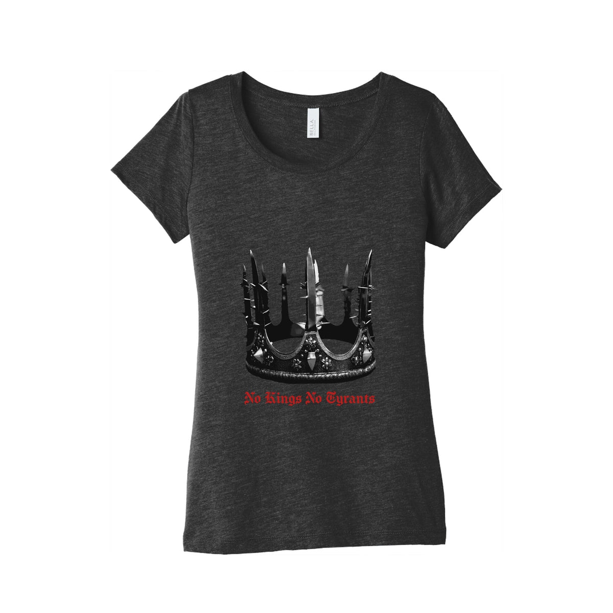 No Kings No Tyrants Crown Womens Triblend Tee Unisex