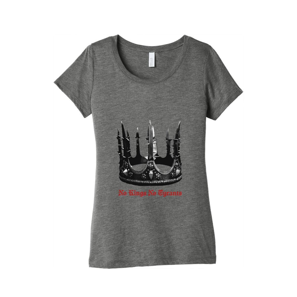 No Kings No Tyrants Crown Womens Triblend Tee Unisex