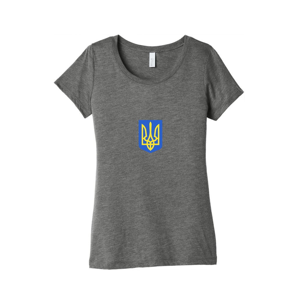 Zelensky Ukraine Trident Womens Triblend Tee Unisex