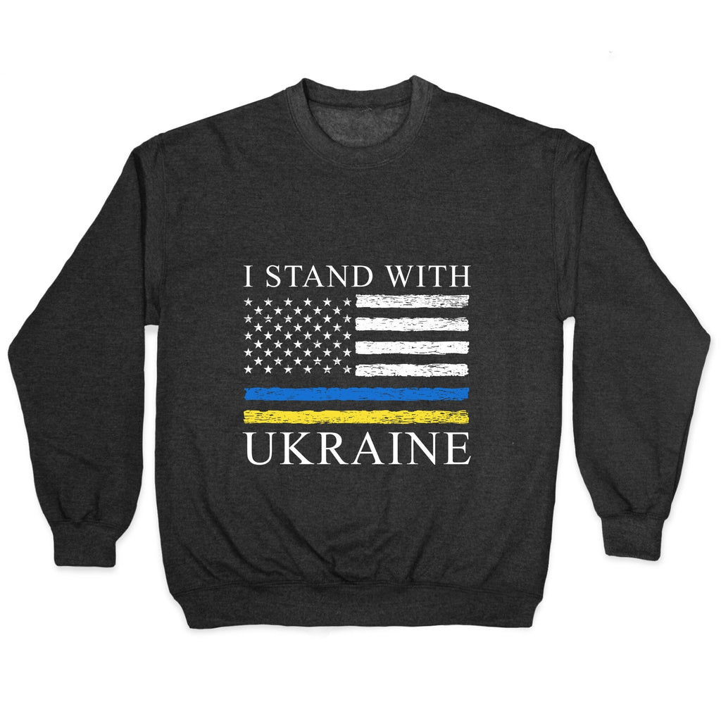 I Stand With Ukraine Flag Crewneck Unisex