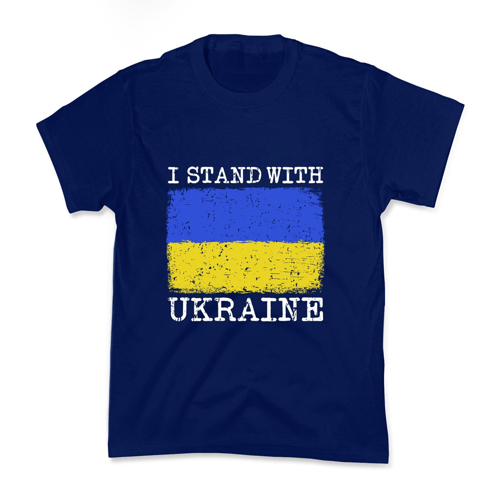 I Stand With Ukraine Kids Tee Unisex