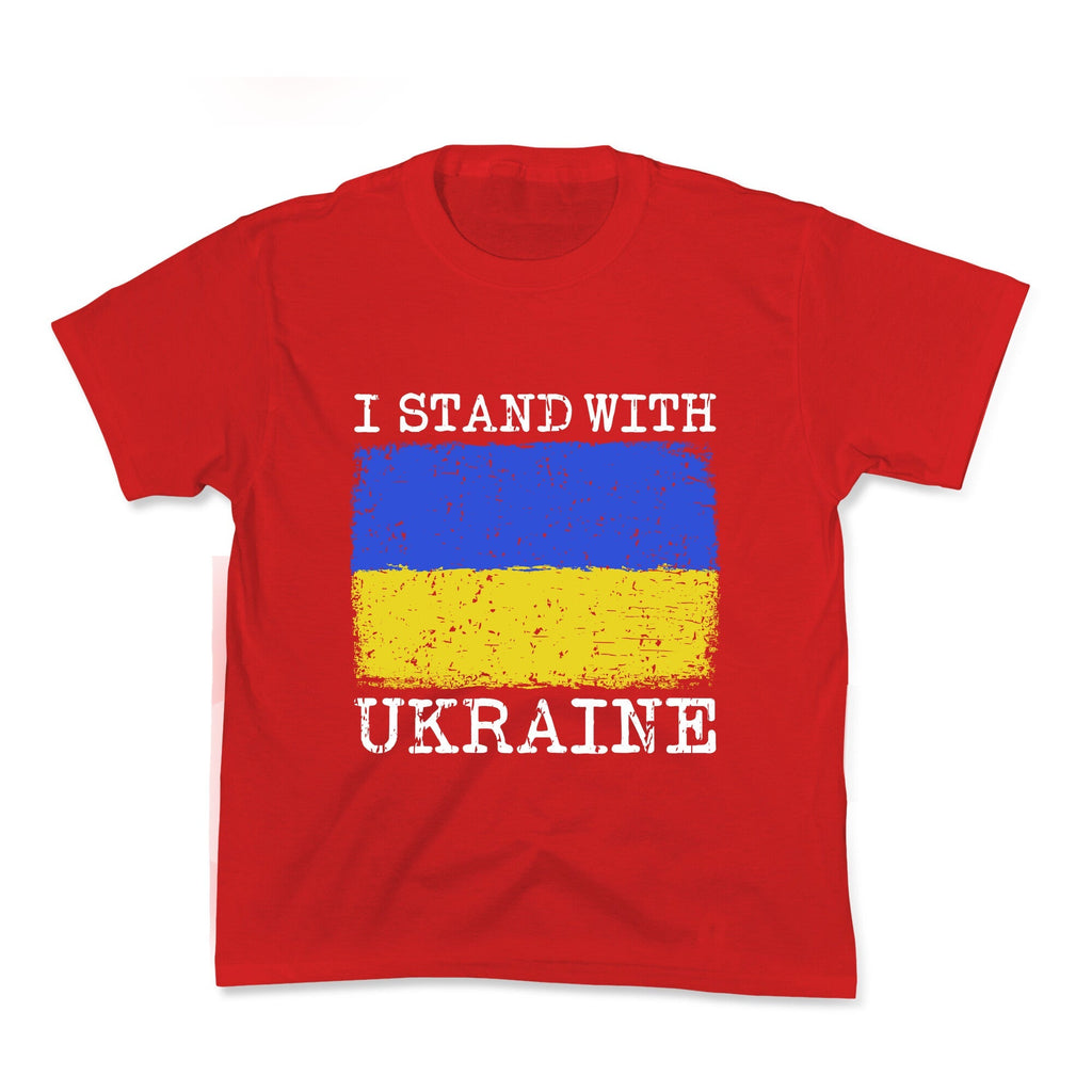 I Stand With Ukraine Kids Tee Unisex