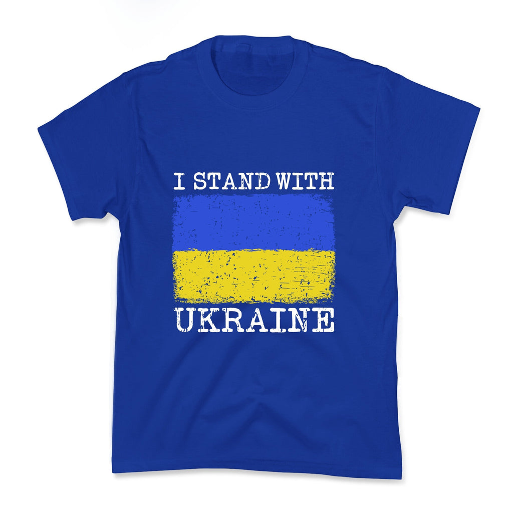 I Stand With Ukraine Kids Tee Unisex