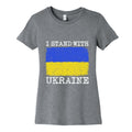 I Stand With Ukraine Womens Cotton Tee Unisex