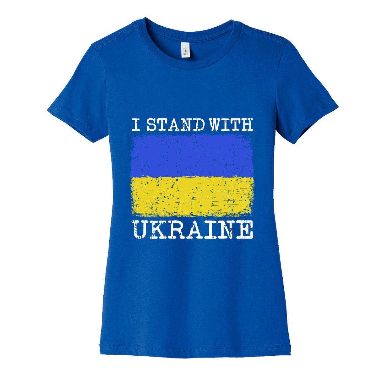I Stand With Ukraine Womens Cotton Tee Unisex