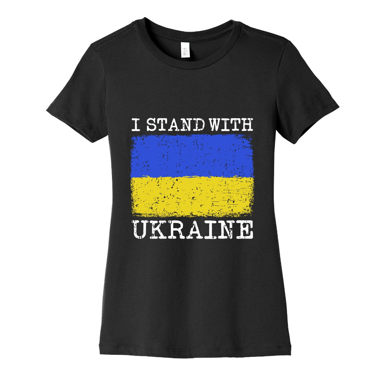 I Stand With Ukraine Womens Cotton Tee Unisex