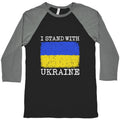 I Stand With Ukraine Baseball Tee Unisex