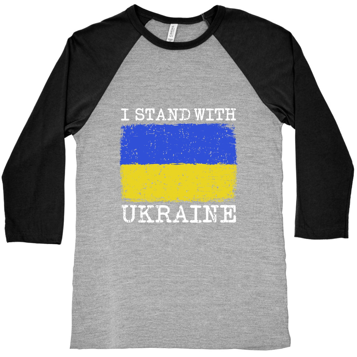 I Stand With Ukraine Baseball Tee Unisex