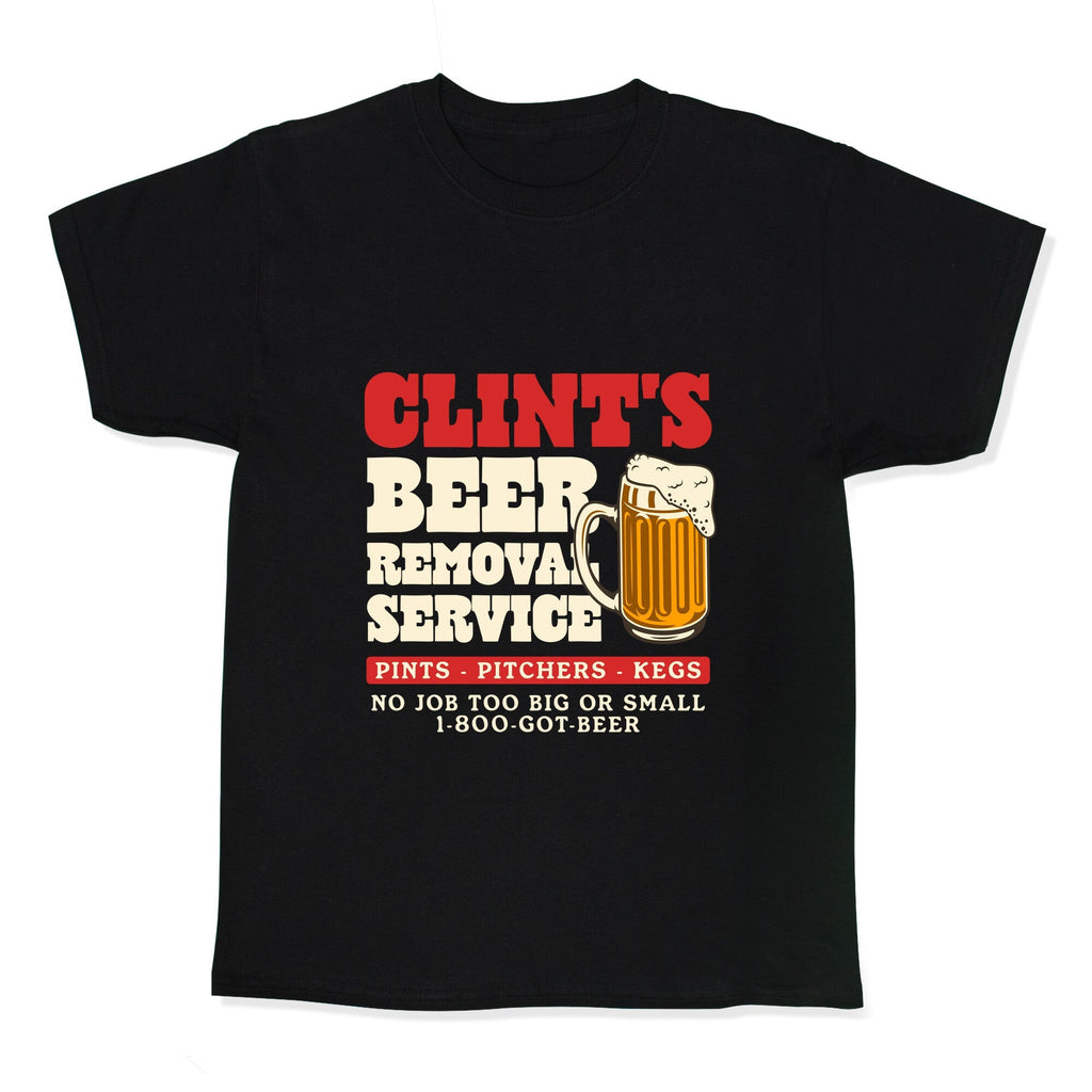 Clints Beer Removal Service Kids Tee Unisex