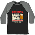 Clints Beer Removal Service Baseball Tee Unisex