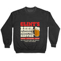 Clints Beer Removal Service Crewneck Unisex