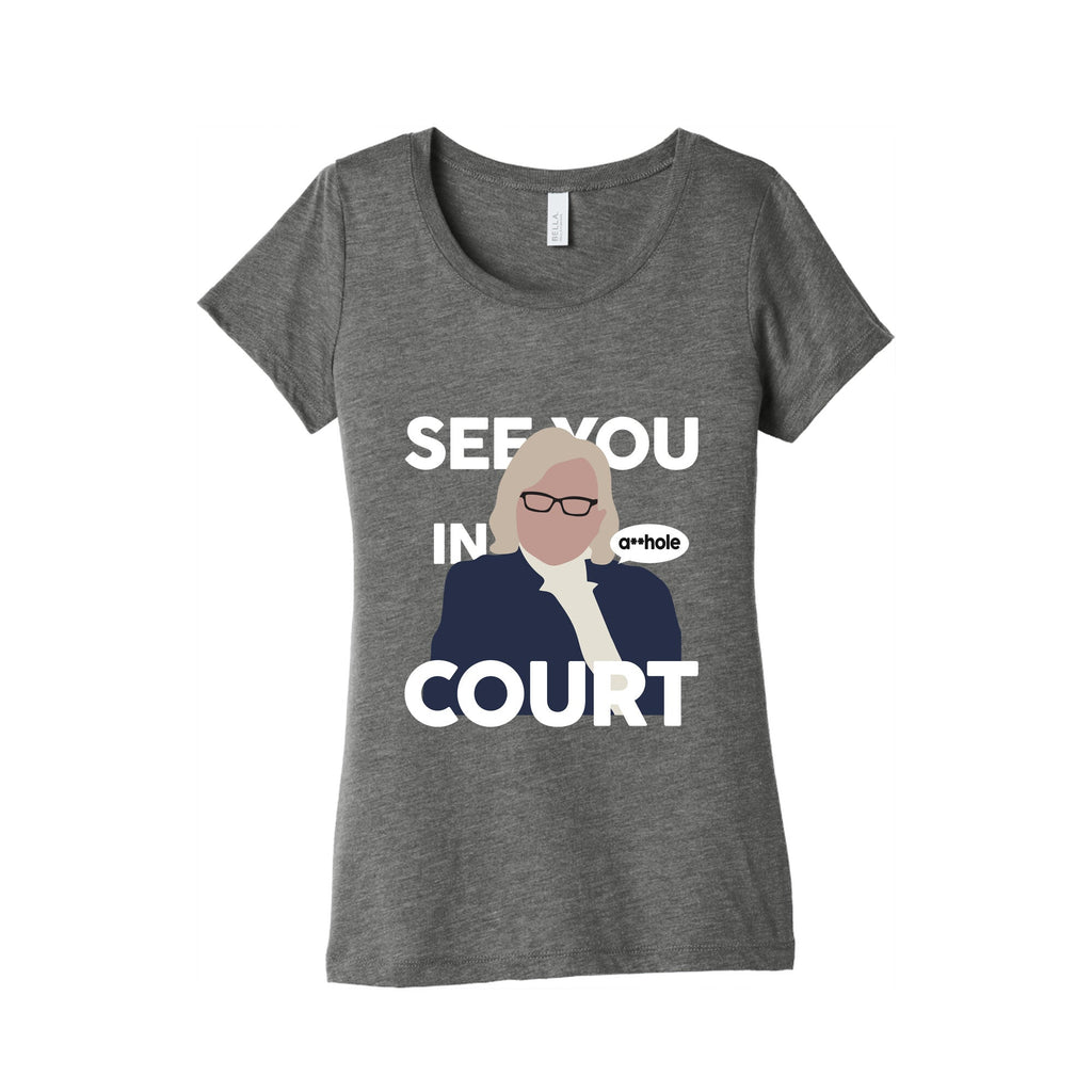 See You In Court Governor Janet Mills Womens Triblend Tee Unisex