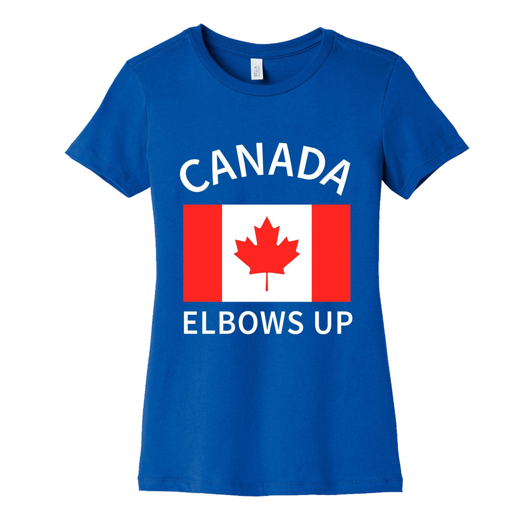 Elbows Up Canada Womens Cotton Tee Unisex