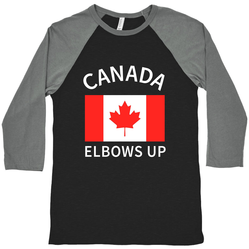 Elbows Up Canada Baseball Tee Unisex