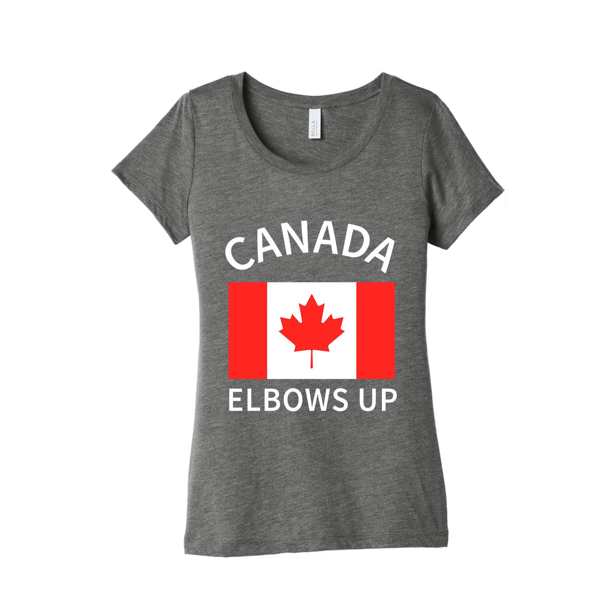Elbows Up Canada Womens Triblend Tee Unisex