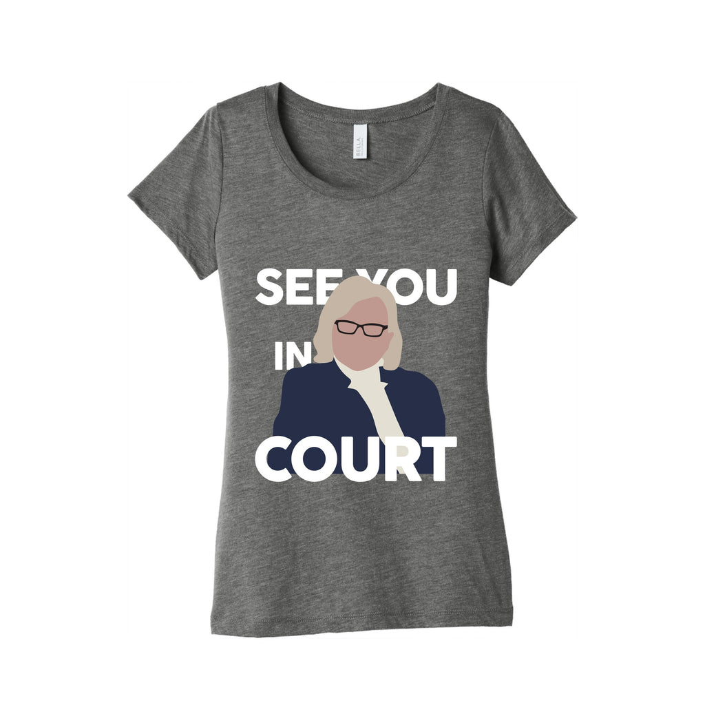 Governor Janet Mills See You In Court Womens Triblend Tee Unisex