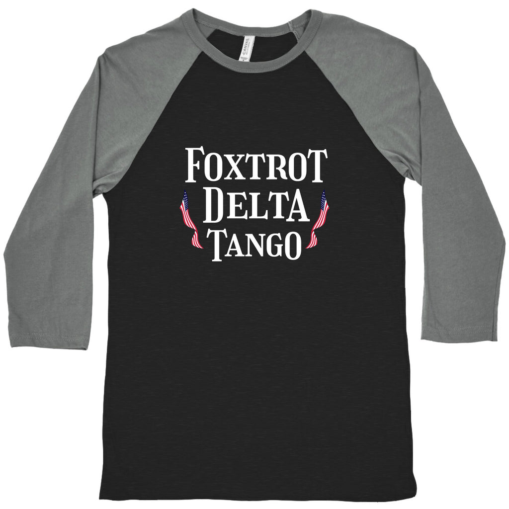 Foxtrot Delta Tango Baseball Tee Unisex