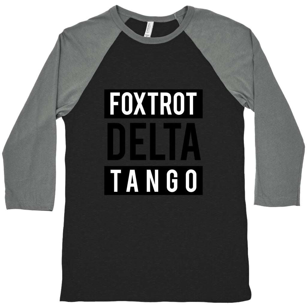FDT Foxtrot Delta Tango Baseball Tee Unisex