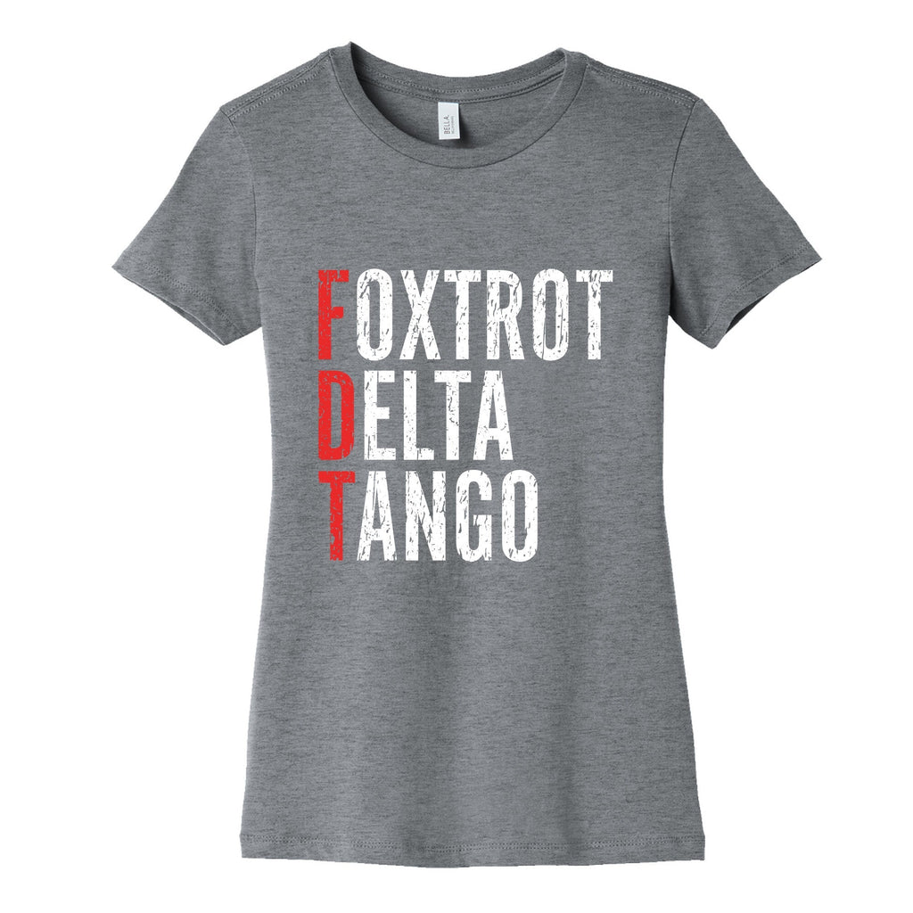 Foxtrot Delta Tango FDT Womens Cotton Tee Unisex