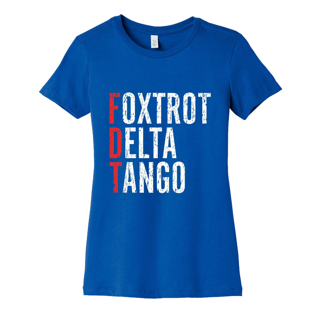 Foxtrot Delta Tango FDT Womens Cotton Tee Unisex