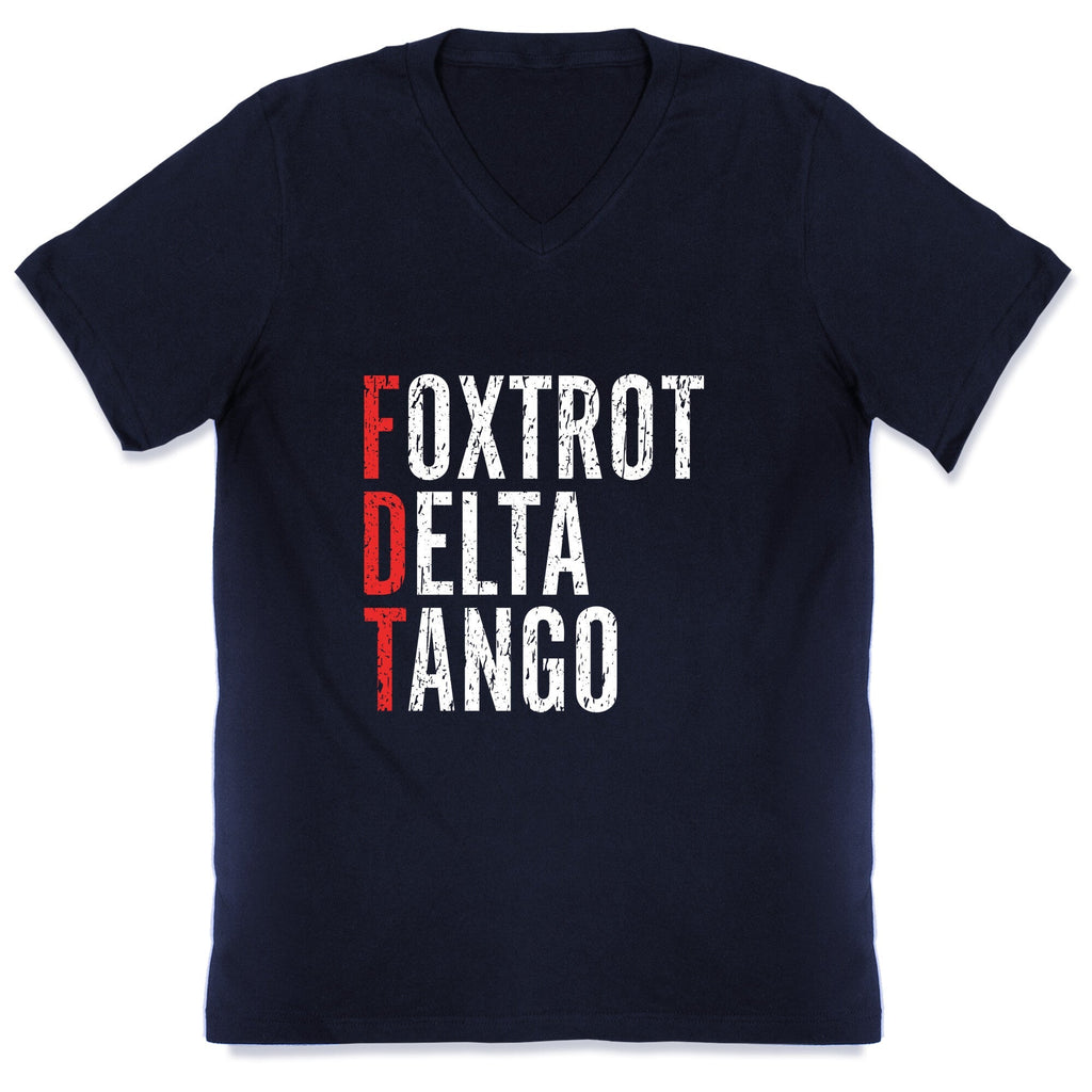 Foxtrot Delta Tango FDT V-Neck Unisex