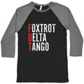 Foxtrot Delta Tango FDT Baseball Tee Unisex