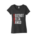 Foxtrot Delta Tango FDT Womens Triblend Tee Unisex