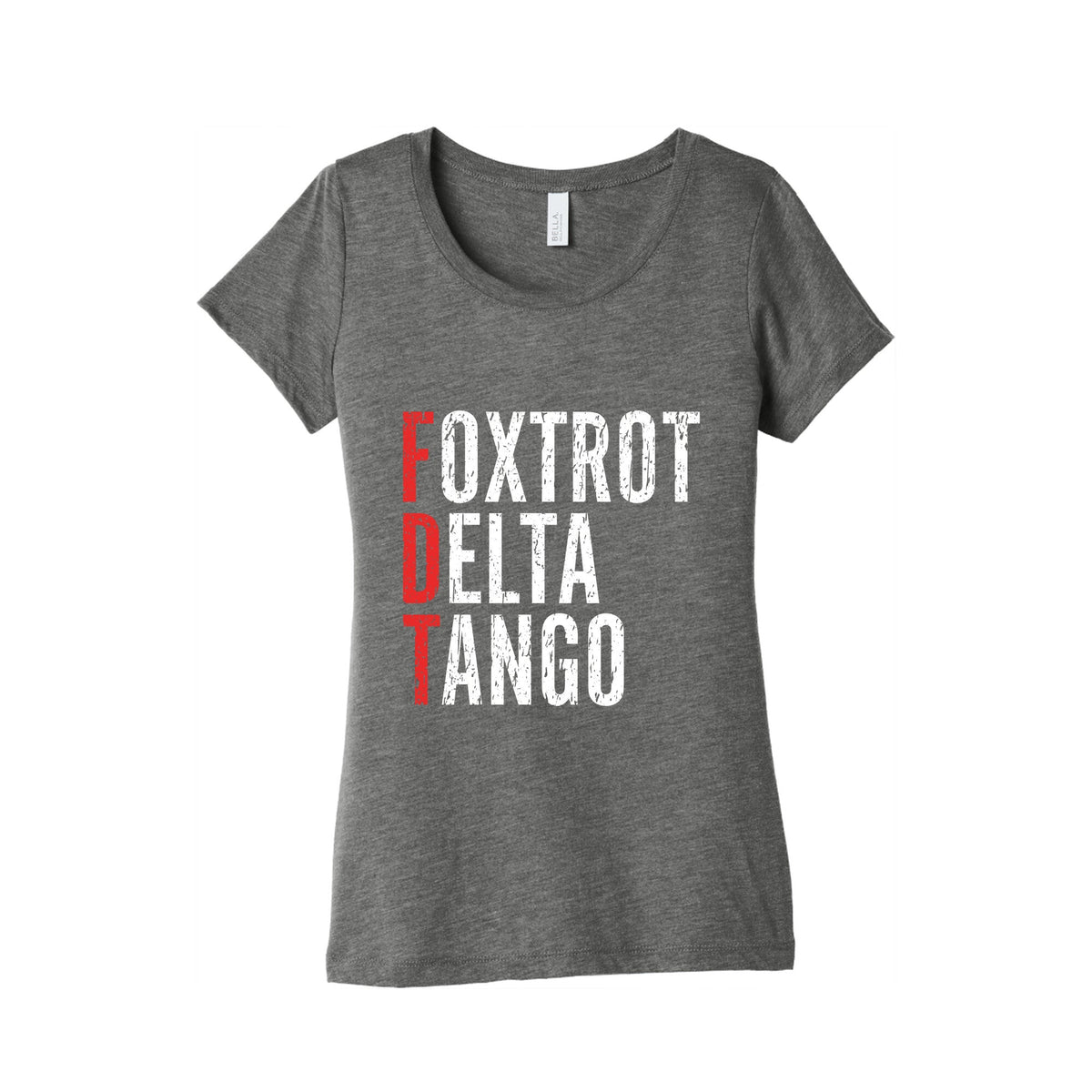 Foxtrot Delta Tango FDT Womens Triblend Tee Unisex