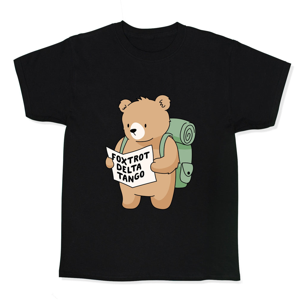 Foxtrot Delta Tango Bear Kids Tee Unisex