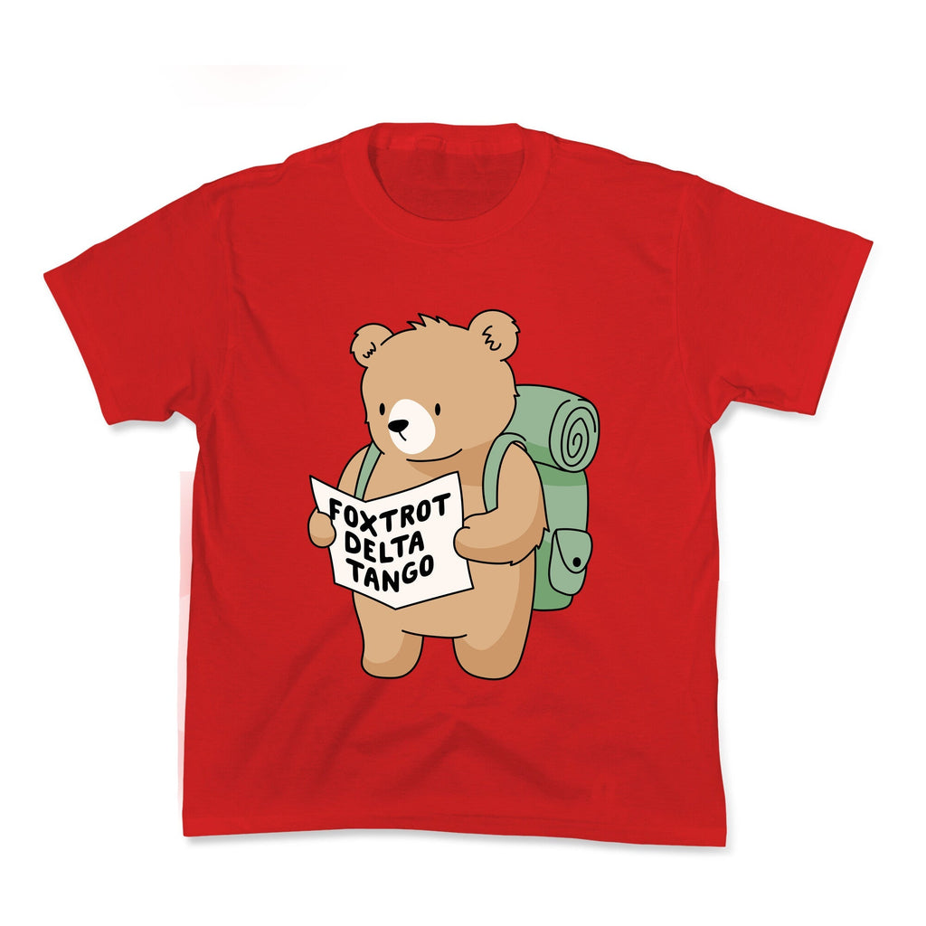 Foxtrot Delta Tango Bear Kids Tee Unisex
