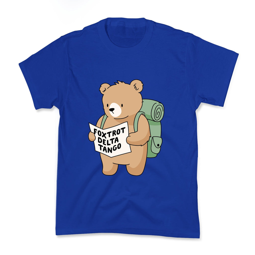 Foxtrot Delta Tango Bear Kids Tee Unisex