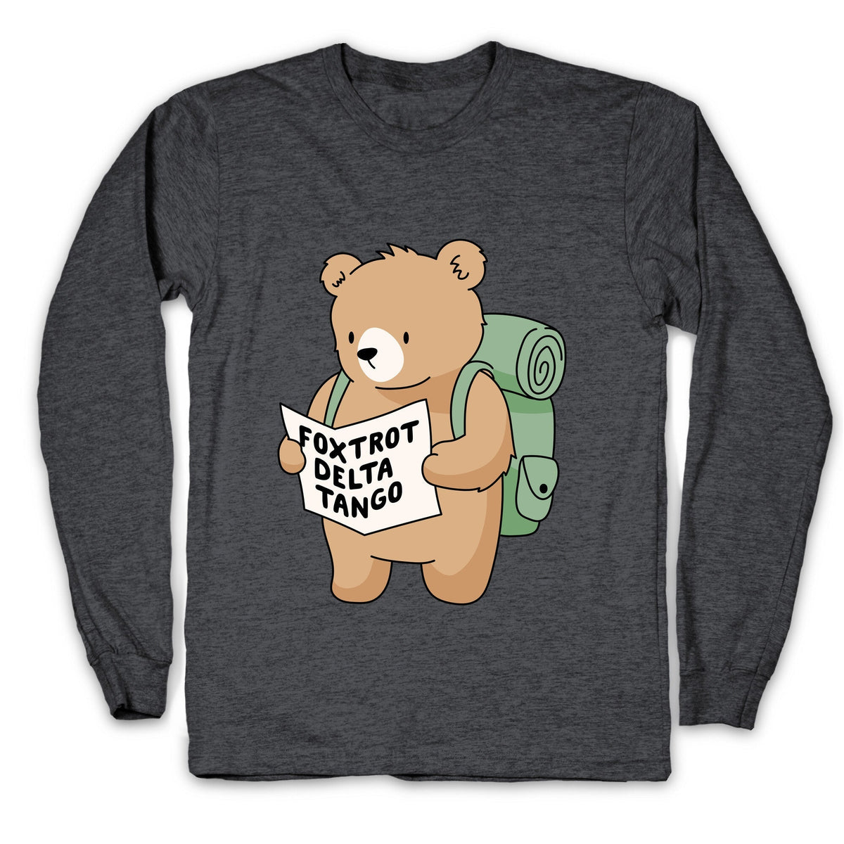 Foxtrot Delta Tango Bear Longsleeve Tee Unisex