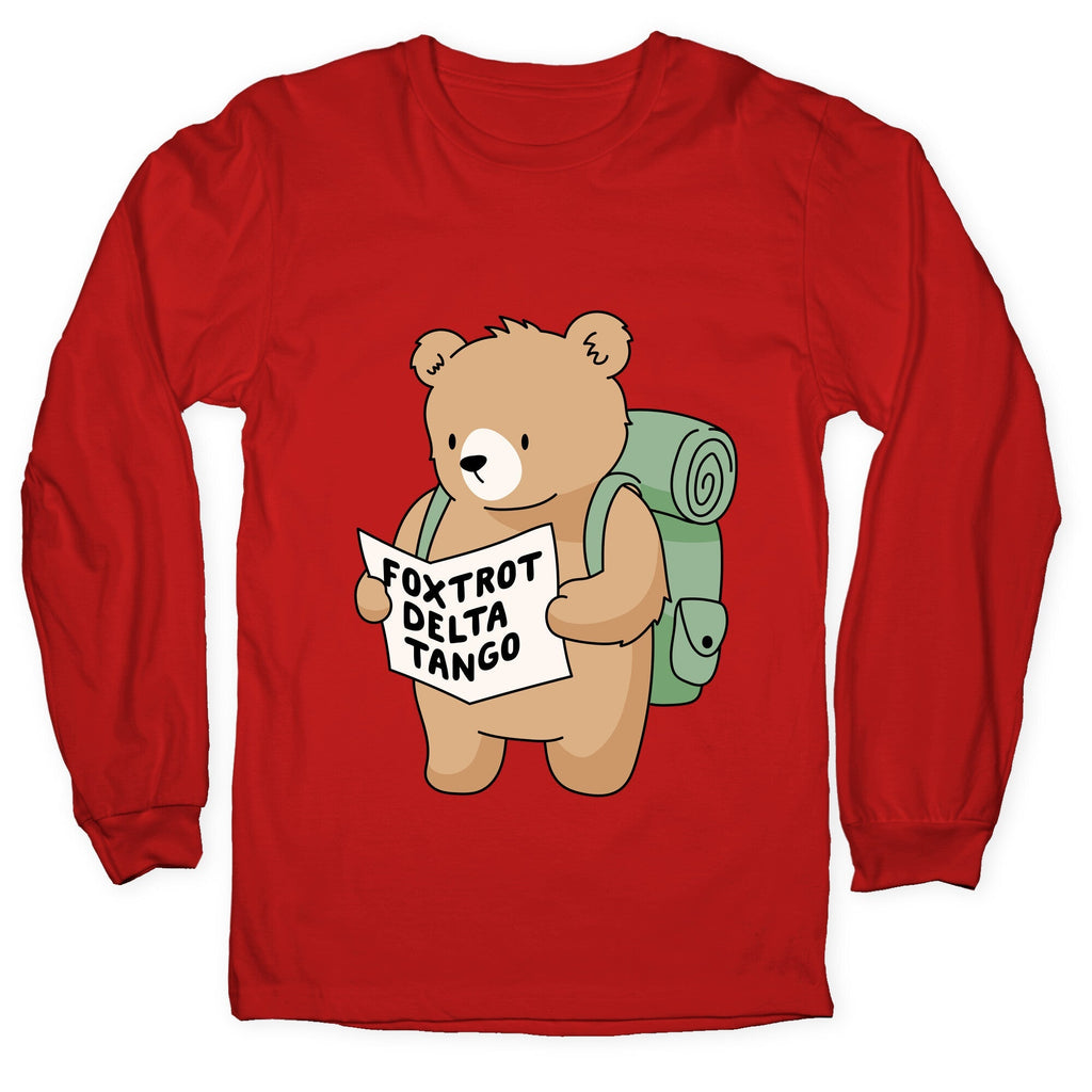 Foxtrot Delta Tango Bear Longsleeve Tee Unisex