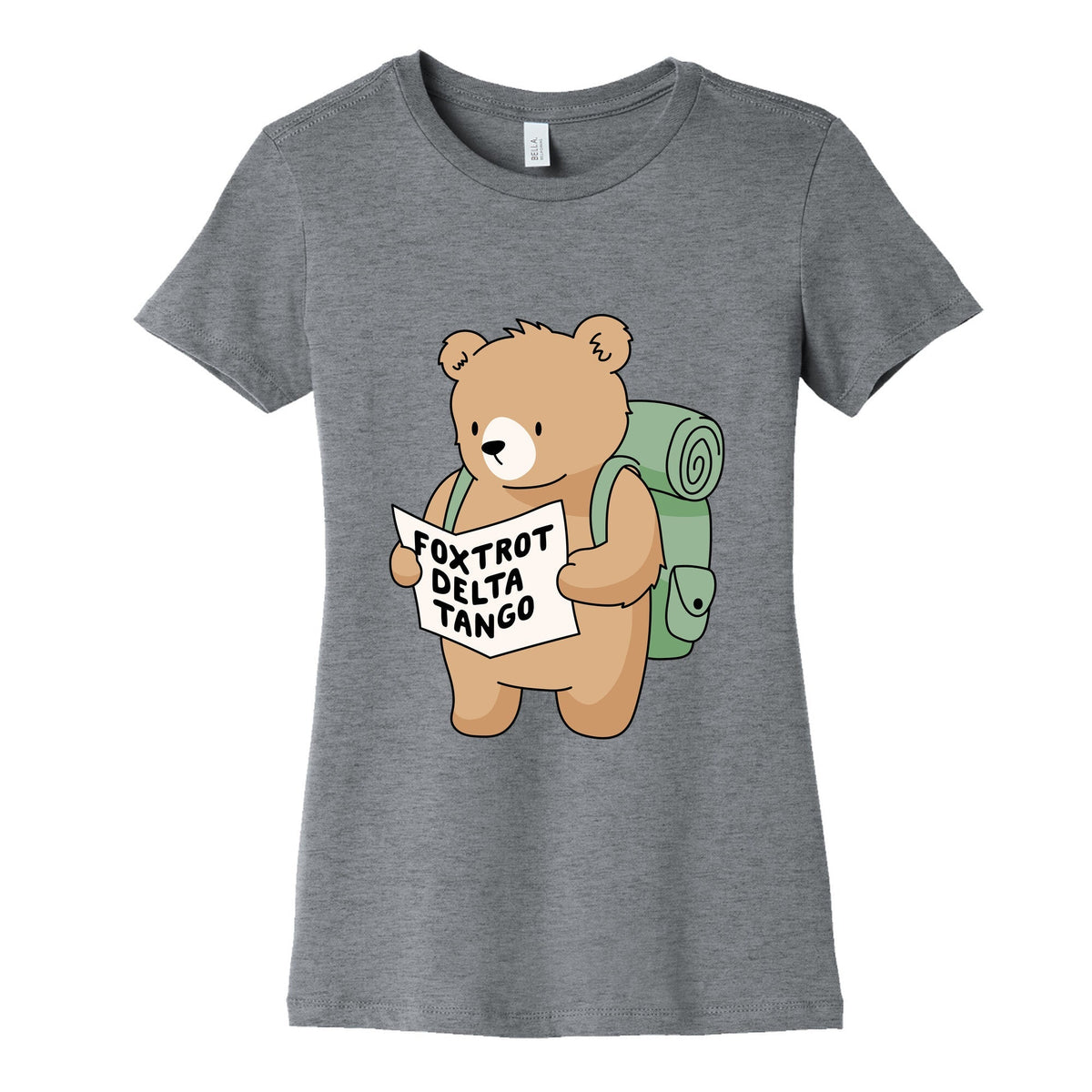 Foxtrot Delta Tango Bear Womens Cotton Tee Unisex