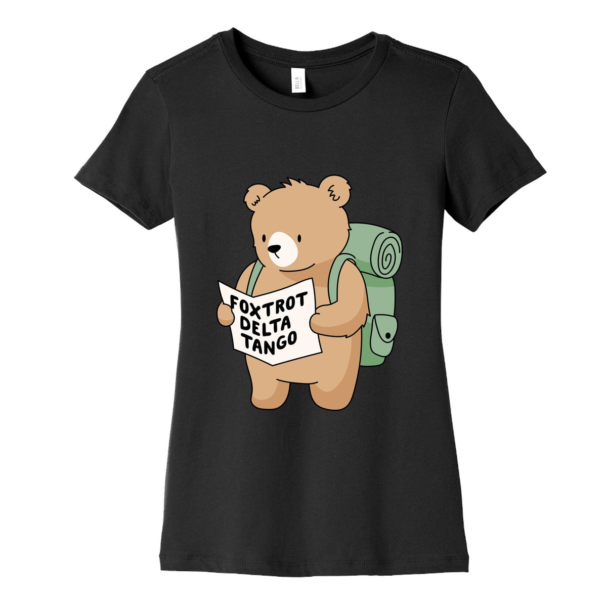 Foxtrot Delta Tango Bear Womens Cotton Tee Unisex