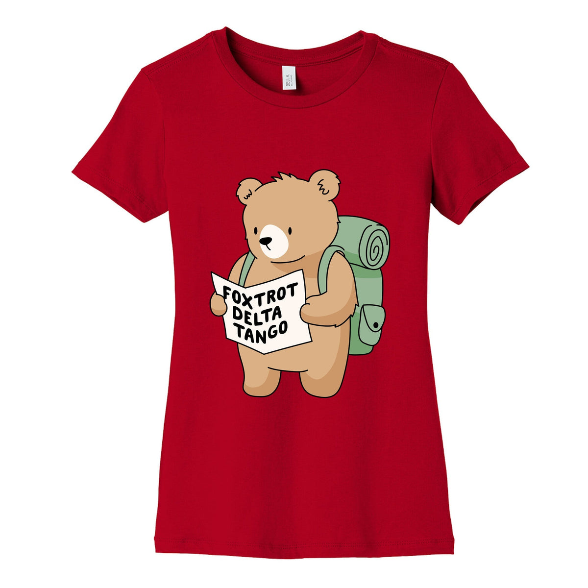 Foxtrot Delta Tango Bear Womens Cotton Tee Unisex