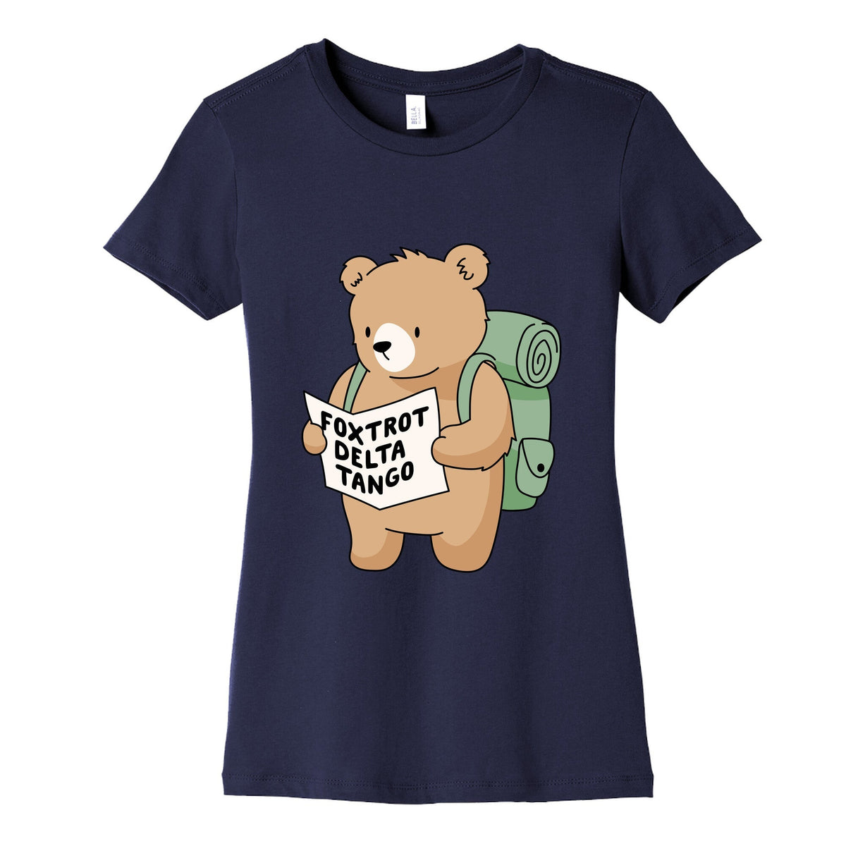Foxtrot Delta Tango Bear Womens Cotton Tee Unisex