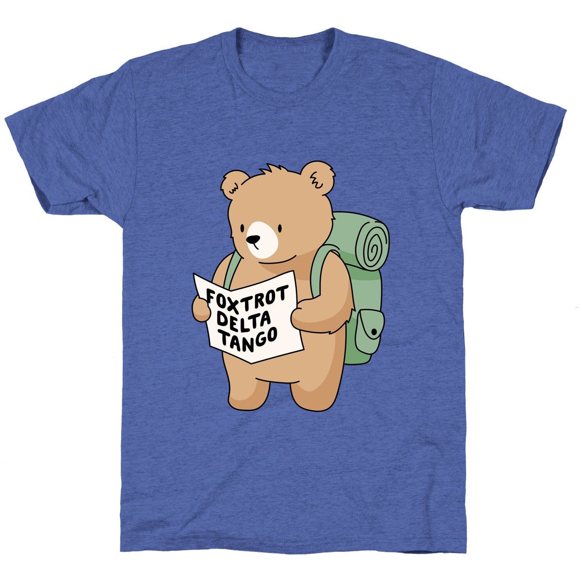 Foxtrot Delta Tango Bear Unisex Triblend Tee Unisex