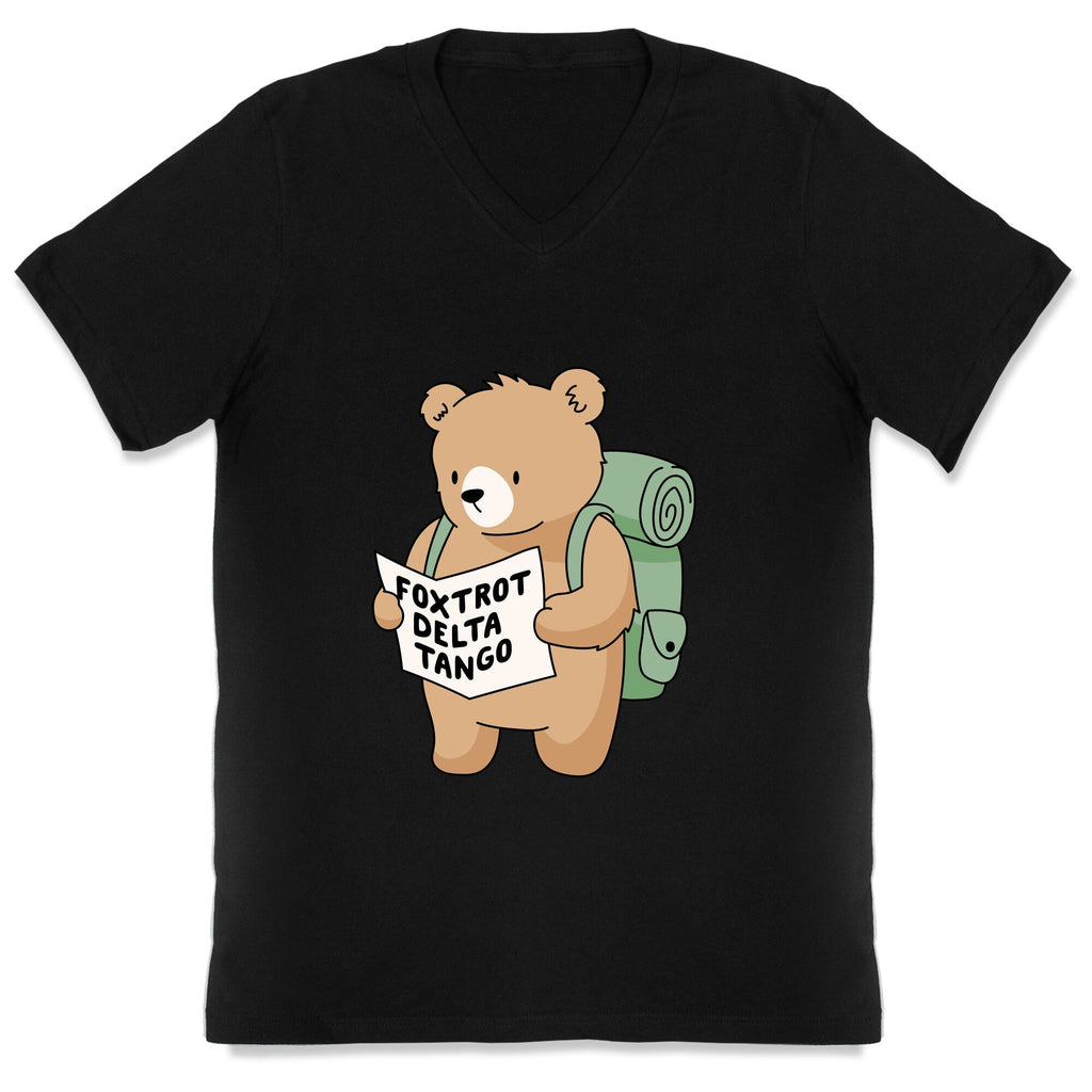 Foxtrot Delta Tango Bear V-Neck Unisex