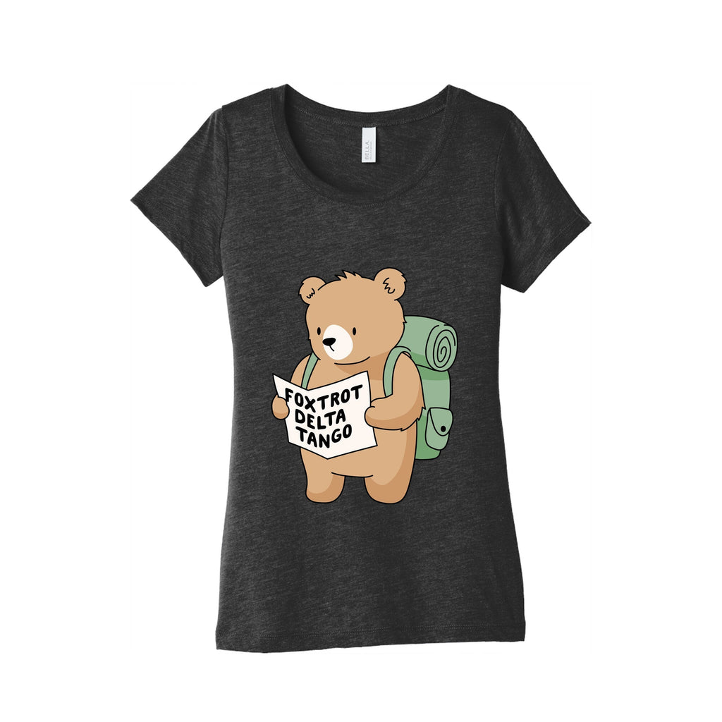 Foxtrot Delta Tango Bear Womens Triblend Tee Unisex
