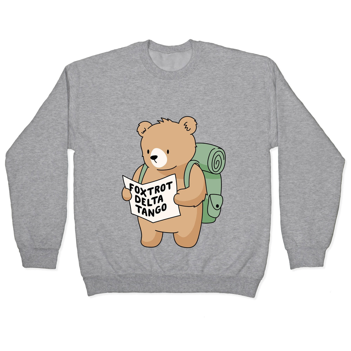 Foxtrot Delta Tango Bear Crewneck Unisex