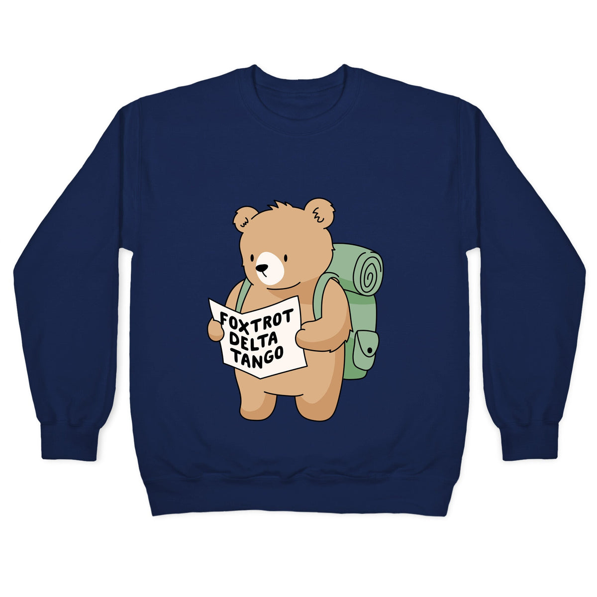 Foxtrot Delta Tango Bear Crewneck Unisex