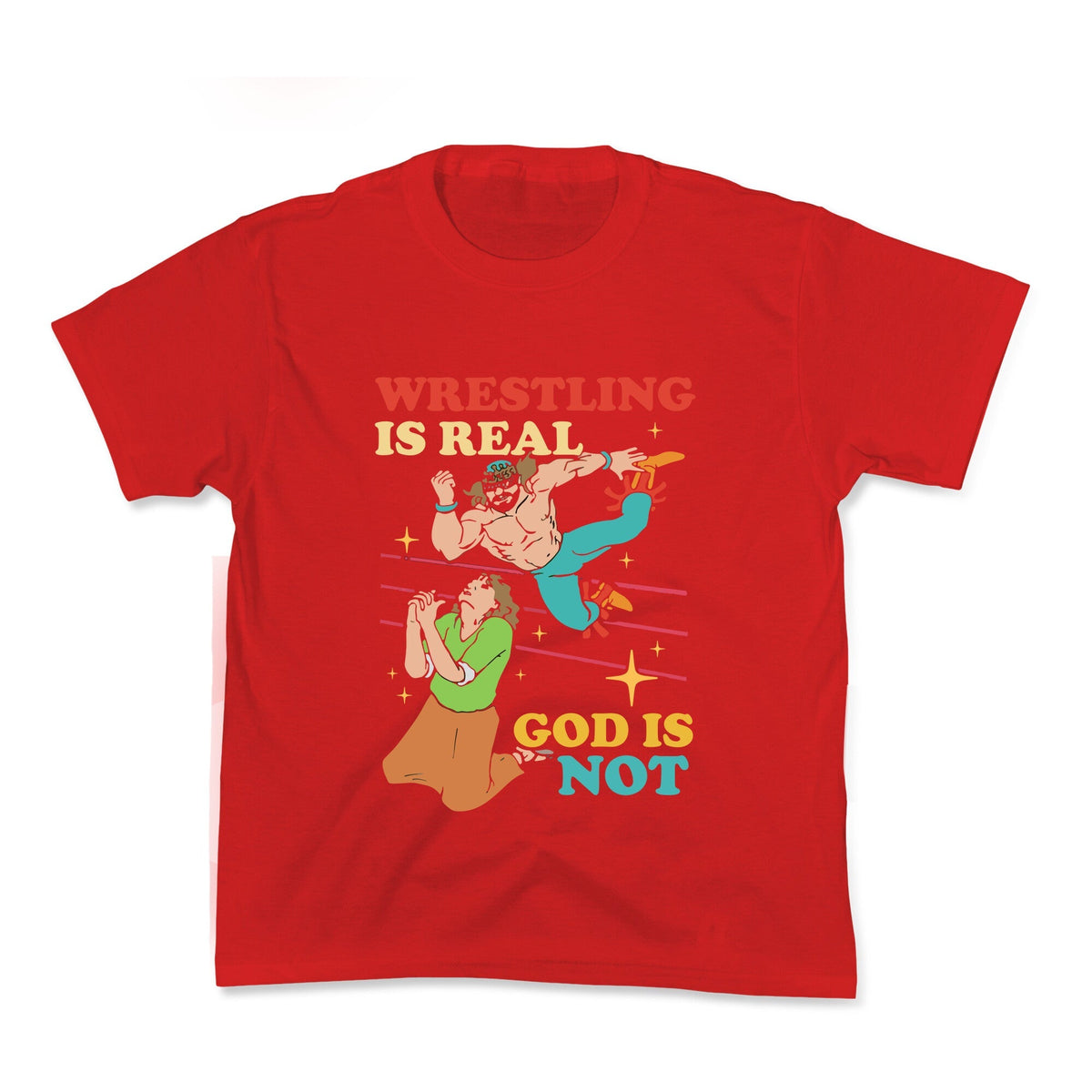 Wrestling Is Real Kids Tee Unisex