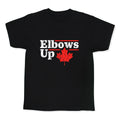 Elbows Up Canada Leaf Kids Tee Unisex